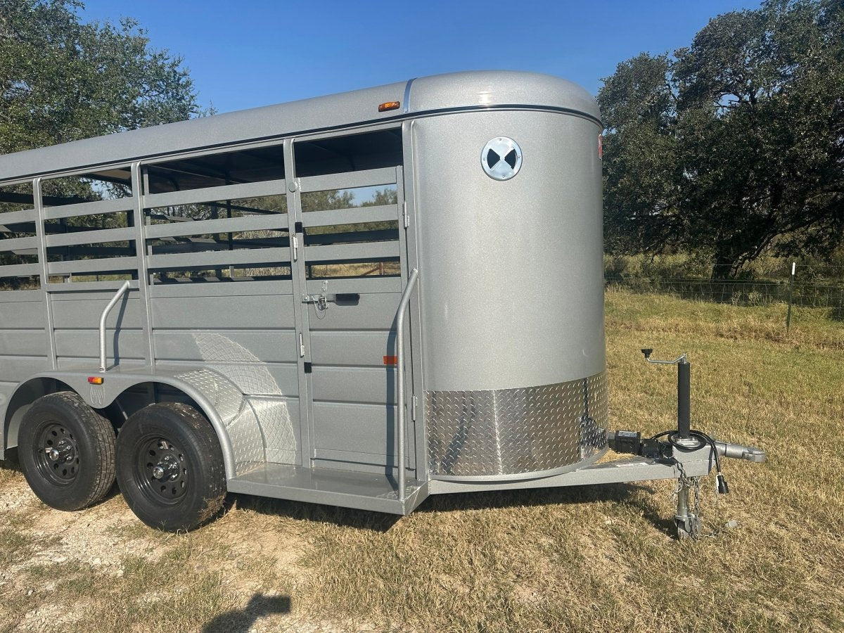 WW 5'X14' Livestock Trailer SILVER - 8204 - J4 Trailer