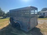 WW 5'X14' Livestock Trailer SILVER - 8204 - J4 Trailer