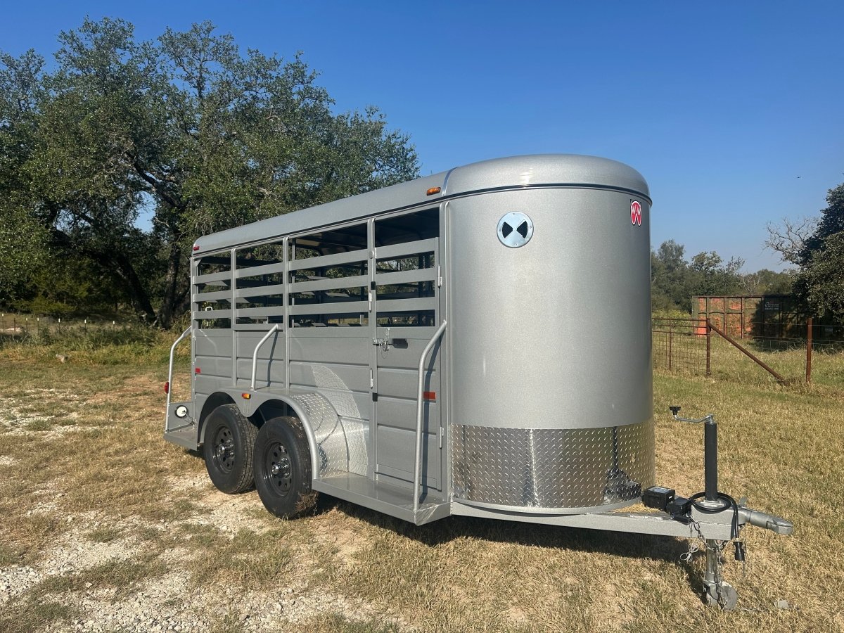 WW 5'X14' Livestock Trailer SILVER - 8204 - J4 Trailer
