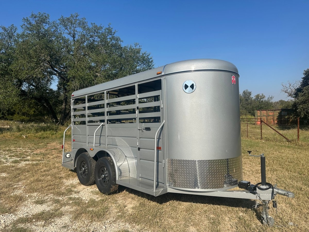 WW 5'X14' Livestock Trailer SILVER - 8204 - J4 Trailer