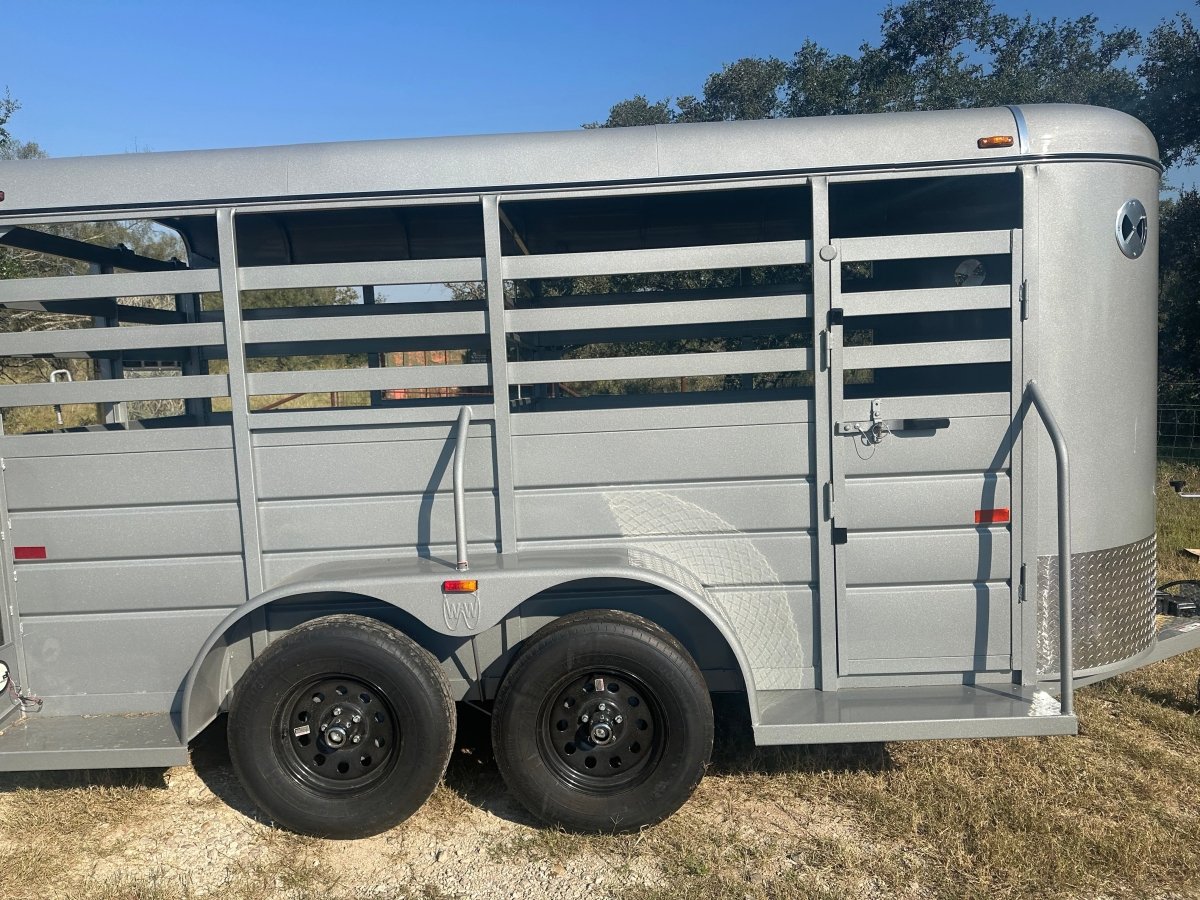 WW 5'X14' Livestock Trailer SILVER - 8204 - J4 Trailer