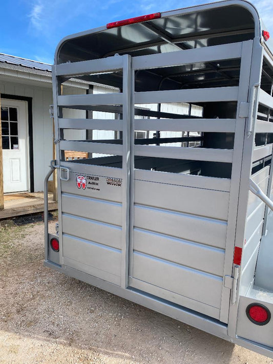 WW 5'X14' Livestock Trailer SILVER - 8204