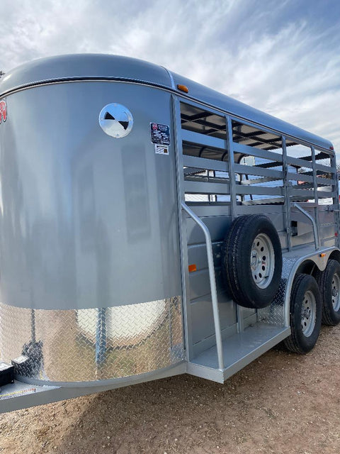 WW 5'X14' Livestock Trailer SILVER - 8204 WW