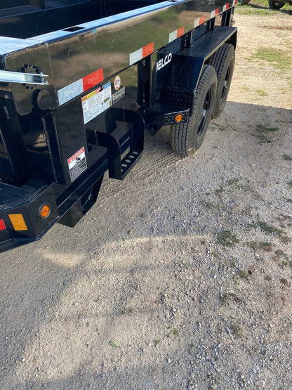 Delco Dump 72"x12' Tandem Axle Dump Trailer ARMY GREEN - 0822 - J4 Trailer