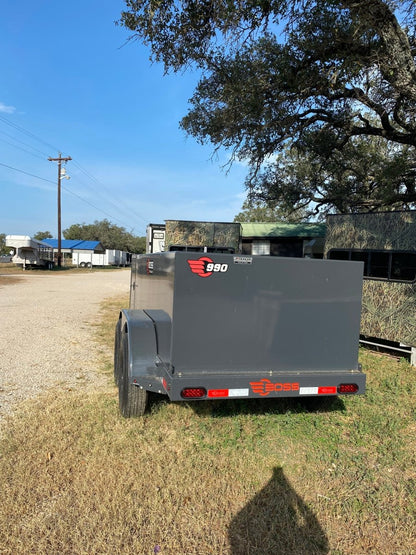 Farm Boss - 5'x10' Diesel tank trailer w 880 Gal. square tank 14k - 3169 - J4 Trailer