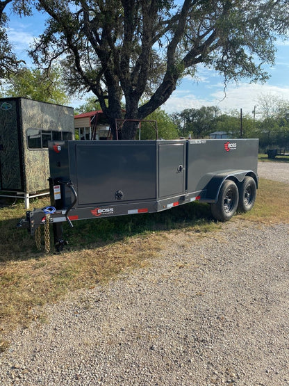 Farm Boss - 5'x10' Diesel tank trailer w 880 Gal. square tank 14k - 3169 - J4 Trailer
