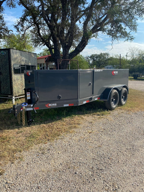 Farm Boss - 5'x10' Diesel tank trailer w 880 Gal. square tank 14k - 3169 - J4 Trailer