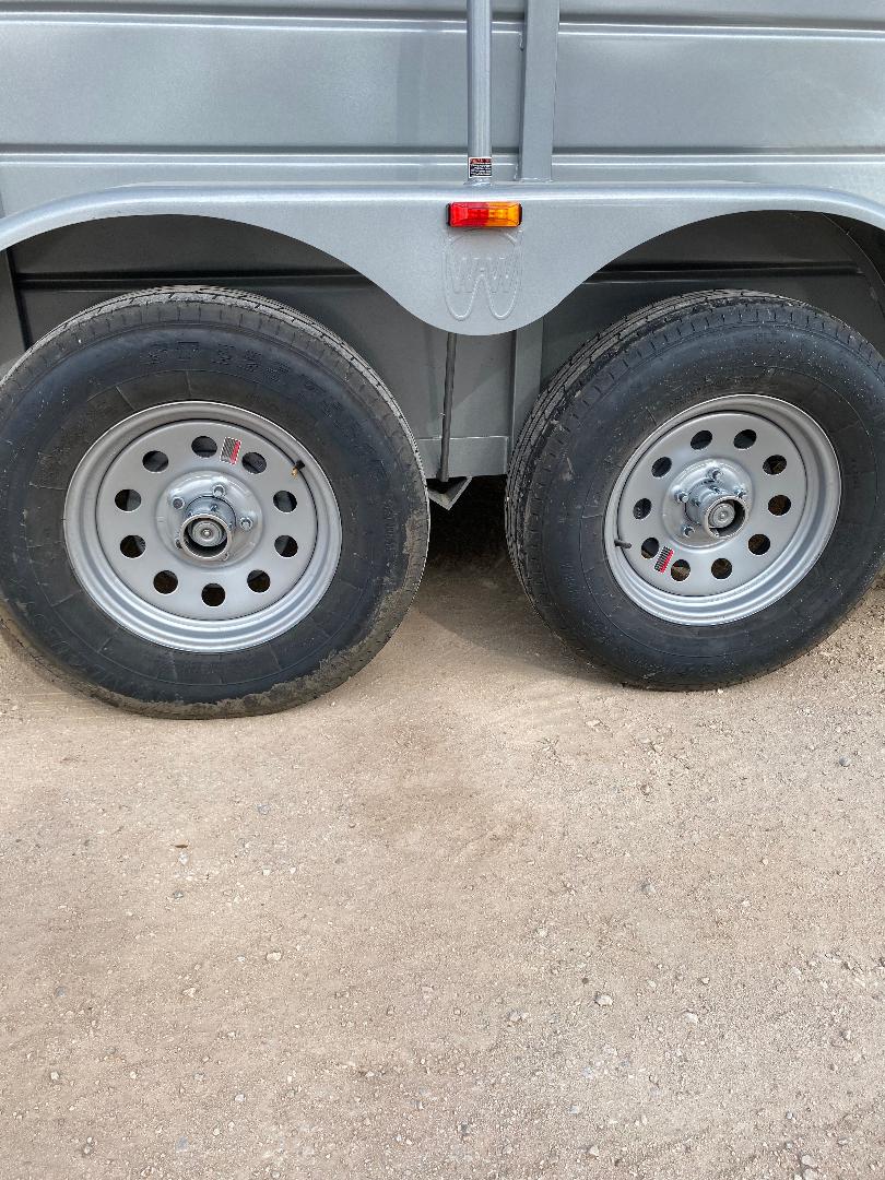 WW 5'X14' Livestock Trailer SILVER - 8204 - J4 Trailer